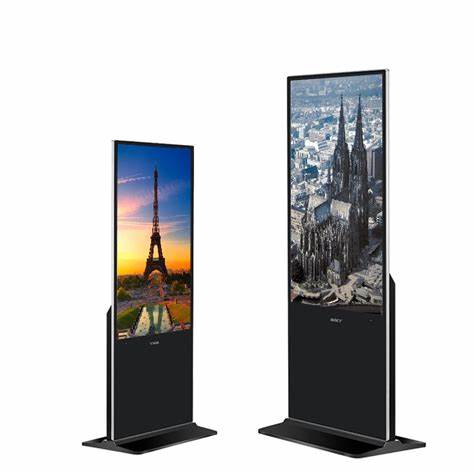 Optic LCD Advertising Standing Totem With LCD Display 50x170cm